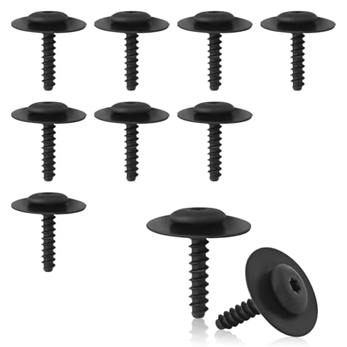 QKYS 11548270 Fender Wheel House Liner Splash Guard Bolt Screw MultiPurpose Wheel Well Liners Screws Fender Pickguard Screws Compatible with GM Chevrolet Camaro Malibu ATS CT6 CTS XT5 XTS - Image 1