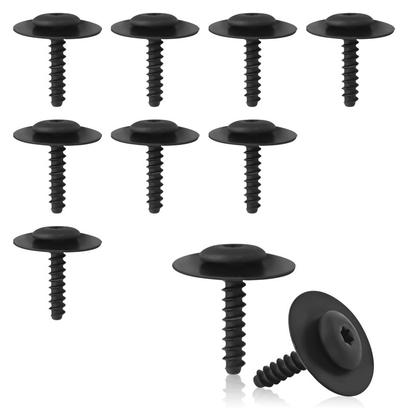 QKYS 11548270 Fender Wheel House Liner Splash Guard Bolt Screw MultiPurpose Wheel Well Liners Screws Fender Pickguard Screws Compatible with GM Chevrolet Camaro Malibu ATS CT6 CTS XT5 XTS - Image 3