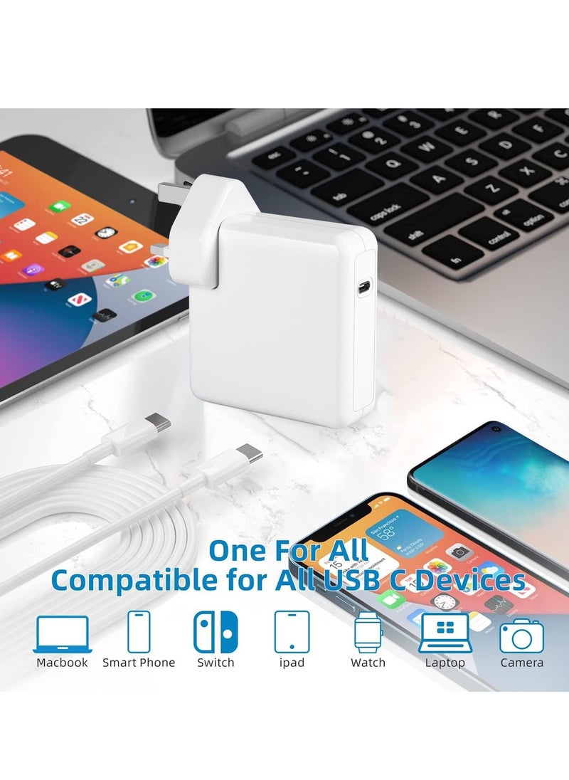 Generic 96W USB C Macbook Charger for MacBook Pro 13/14/16 inch 2024-2020, MacBook Air 13/15 inch 2024-2019, iPad Pro/Air 13 12.9 11 inch and More Type-C Power Adapter Charging Replacement96W USB C Macbook Charger for MacBook Pro 13/14/16 inch 2024-2020, MacBook Air 13/15 inch 2024-2019, iPad Pro/Air 13 12.9 11 inch and More Type-C Power Adapter Charging Replacement  - Image 3