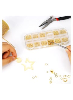 SYOSI 65 Feet Jewelry Making Chains, 2 mm Jewelry Necklace Chain Roll with Jump Rings, Lobster Clasps, Pliers and Tweezers, Accessories for DIY, Bracelets, Anklet (Gold)  - Image 4