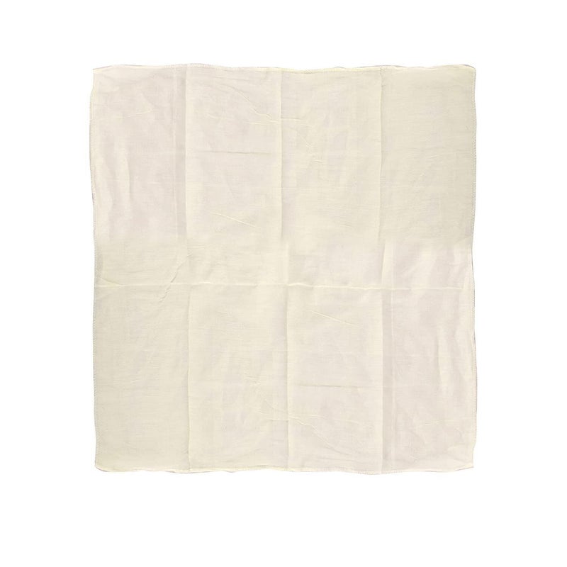 AKADO AKADO Muslin Cotton Roti Cover Tortilla Bread Covering Cloth Square Shape Hot case Kitchen Chapati Cloth Wrap Roti Cover 18x18 Inch Off White 6 pcs  - Image 3