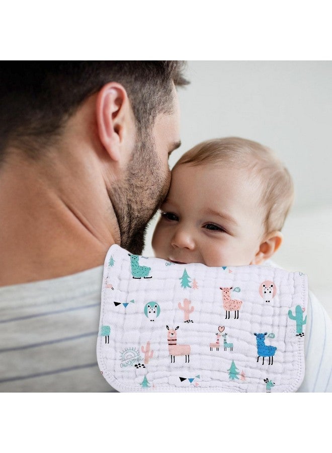 لوكسي مناديل التجشؤ من Looxii مصنوعة من قماش موسلين قطني بنسبة 100%، مقاس كبير 20 × 10 بوصة، ناعمة للغاية وعالية الامتصاص، عبوة من 6 قطع من قماش التجشؤ للأطفال للأولاد والبنات (ألبيكا) - Image 3