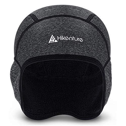 Hikenture Winter Skull Cap Helmet Liner, Thermal Cycling Cap Ski Hat for Men and Women, Cold Weather Running Beanie Fleece Bike Hat,Grey - Image 1