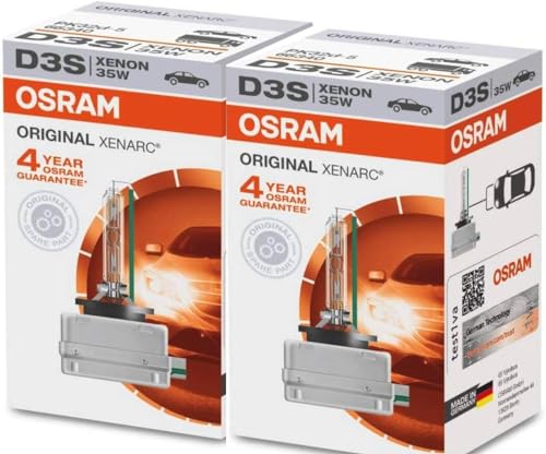Osram 66340HBI Xenarc 35W D3S PK32D5 4600K HID Xenon Light Bulb 2 Pack