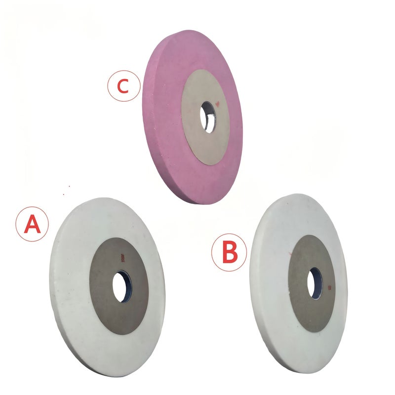 7 Inch Precision White And Red Aluminum Oxide Abrasive Wheel C 180 X 32 X 12.7 X 100 Grinding Wheel For Hard Steel High Carbon Steel Tools Gloss Ra 1.6 To 3.2 Micrometer Diameter 180mm Hole Size - Image 3