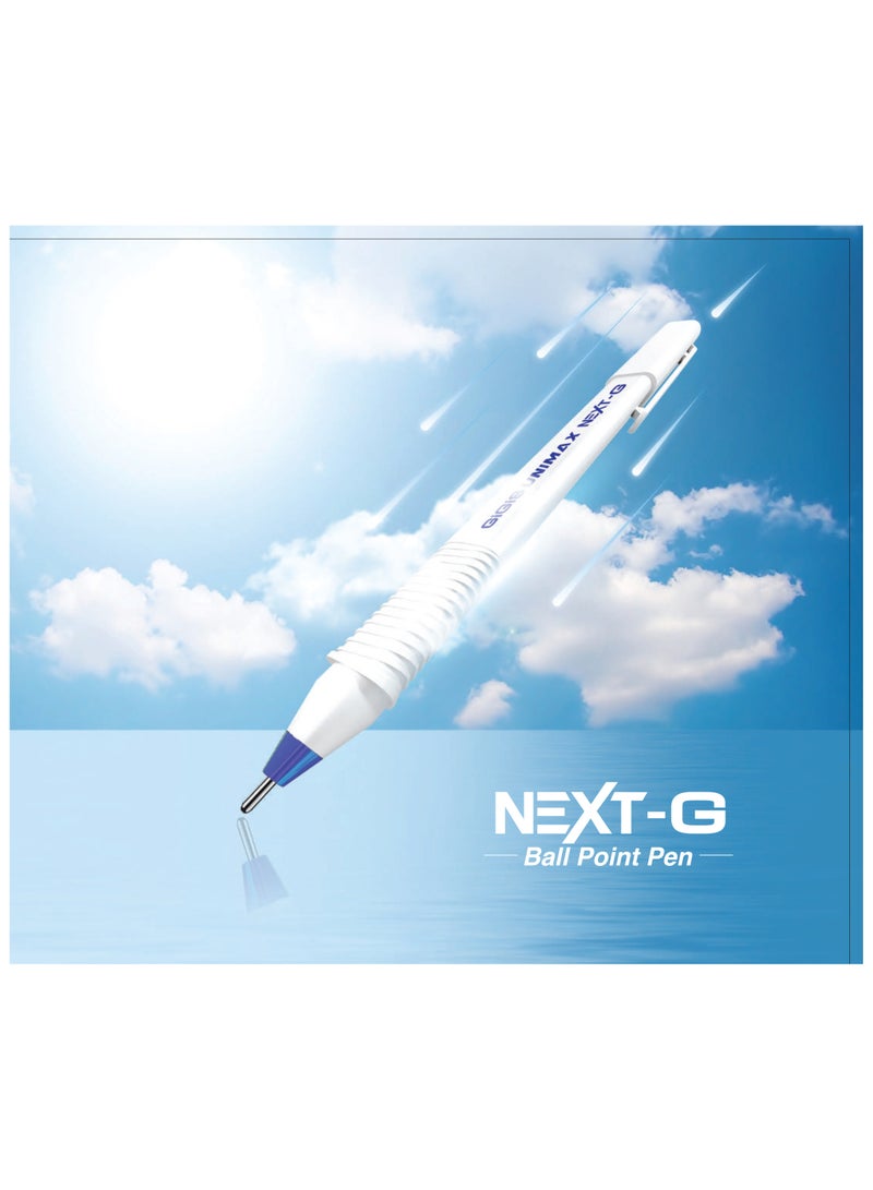Gigis Next-G Ballpoint Pen 50-Pieces, 1 mm, Ballpen, Blue, Smooth Writing Ball Pen for School Office Home - Image 4