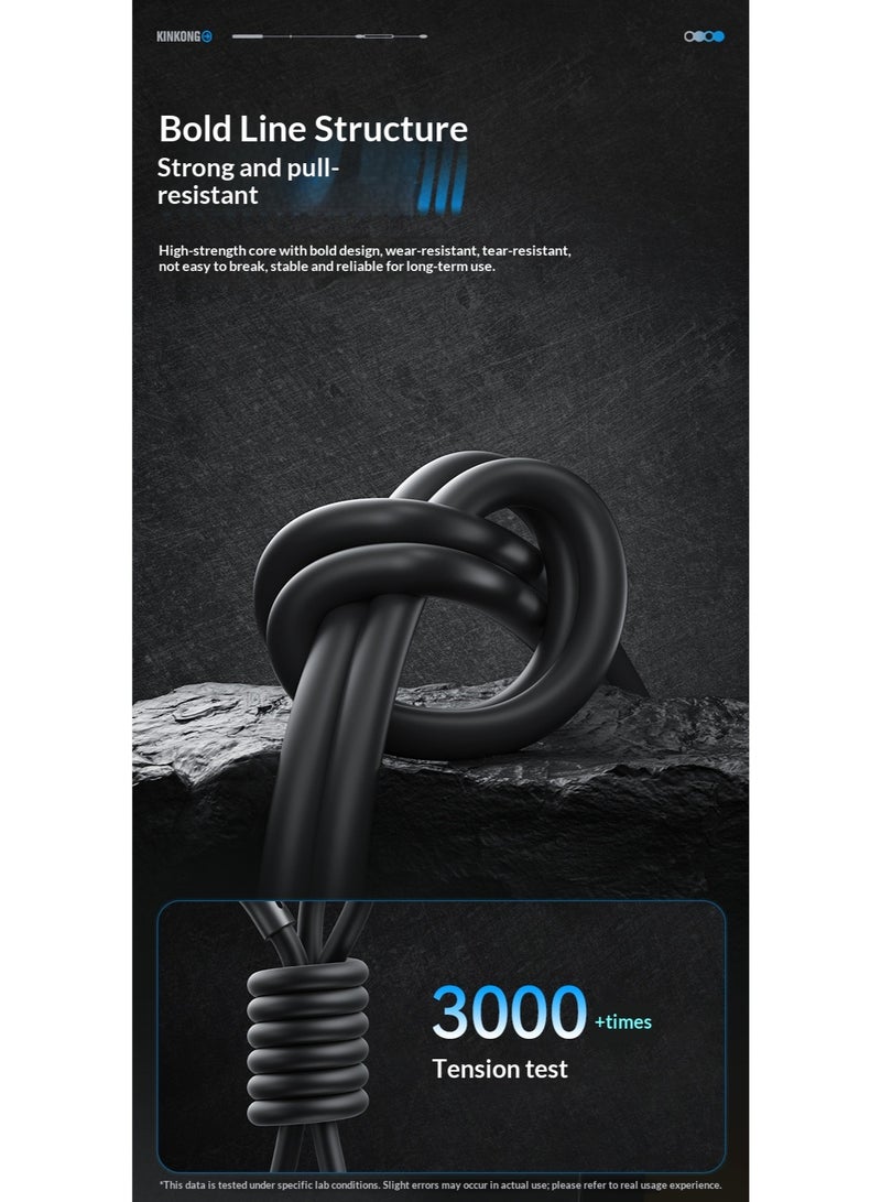 WEKOME Flash Series Type-C to iPhone Fast Charging Cable | PD 35W Fast Charging, 480Mbps High-Speed ​​Transmission, Thickened and Resilient, Widely Compatible (Black) - Image 5