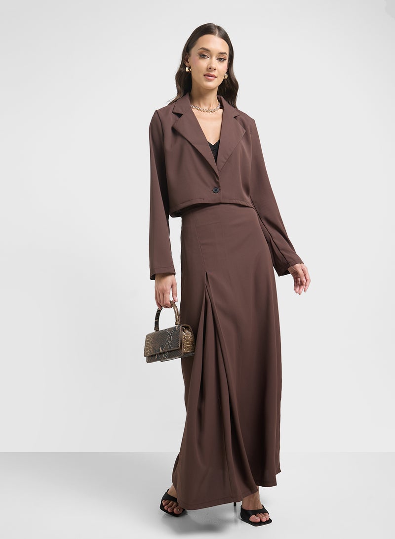 Khizana Cropped Blazer & Skirt Set  - Image 5