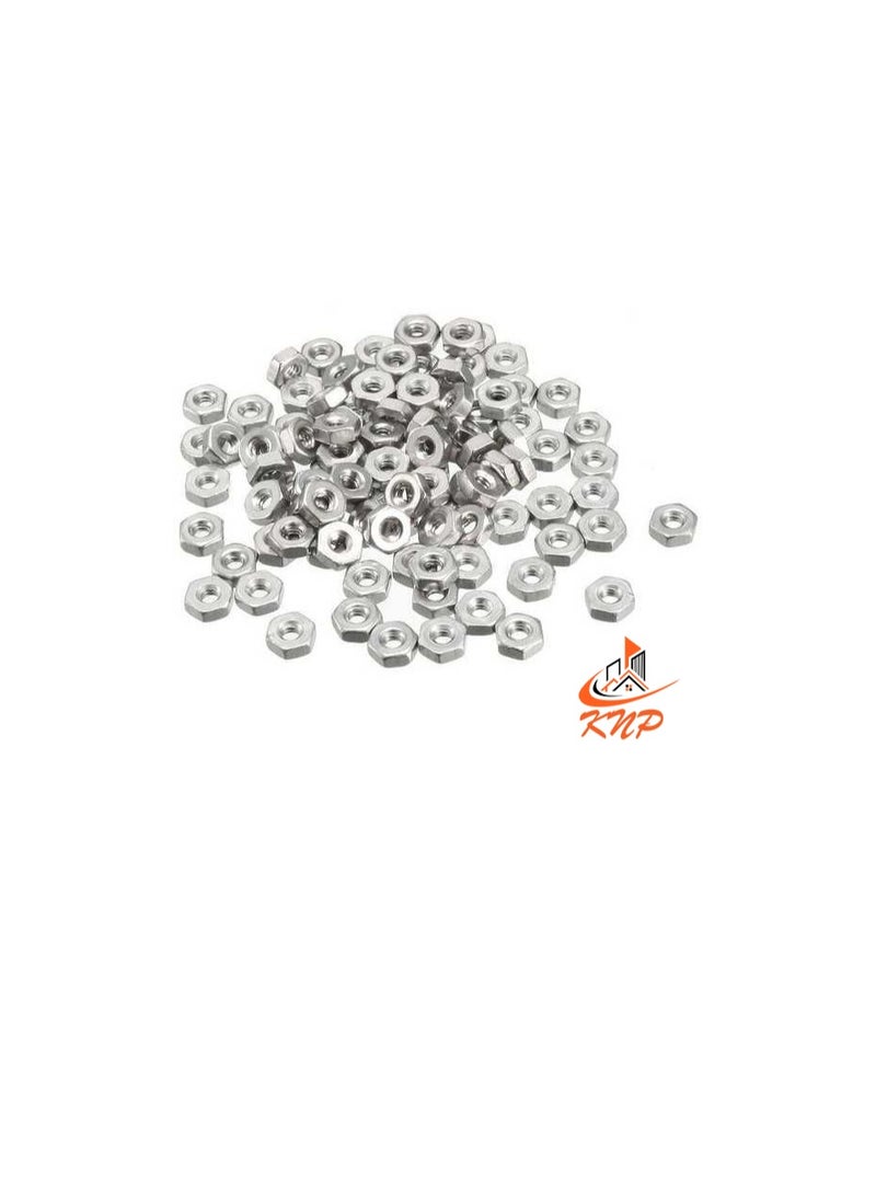 كنب صواميل سداسية فولاذية - عبوة من 100 (M4) - Image 3