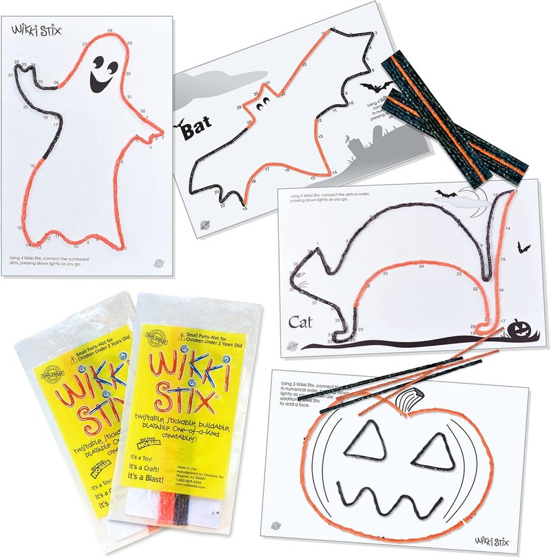 WikkiStix Wikki Stix Trick or Treat Fun Paks are The Perfect NonCandy Halloween Treat Pak of 50 Made in The USA - Image 3