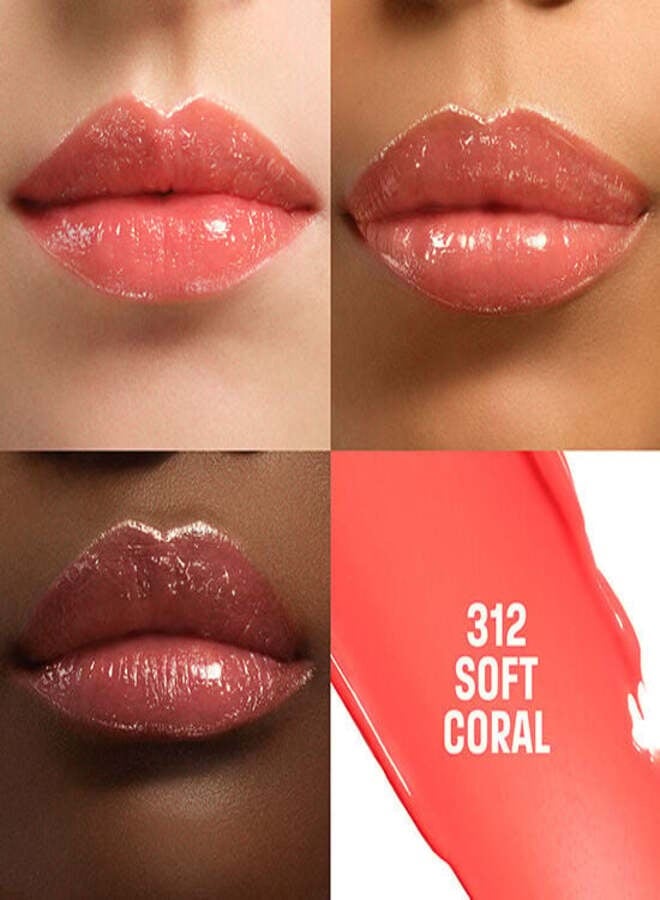 MAKE UP FOR EVER Artist ColorGlow Lip Balm 312 Soft Coral – Hydrating Color-Enhancing Lip Balm, Glowy Finish, 4 g / 0.14 oz - Image 2