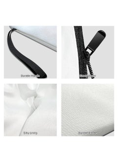 PRINTSHOP4ME Initial Monogram Travel Makeup Bag for Women Unique Birthday Gifts for Mother - Bride Bridesmaid Cosmetic bag - Initial Canvas Makeup Bag Gifts with Zipper (M)  - Image 5