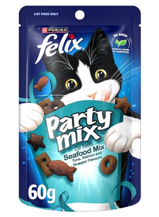 Party Mix Seafood Mix Dry Cat Treats