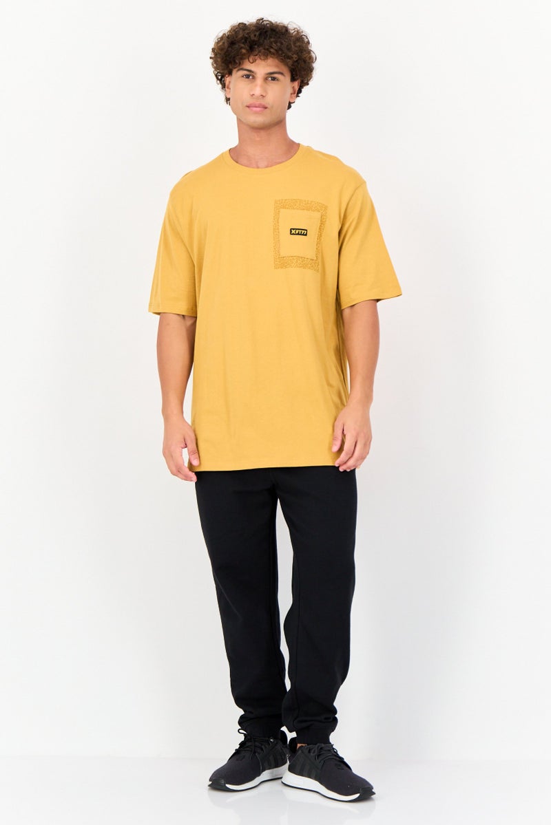 Hurley Men Sportswear Fit Short Sleeve Outdoor T-shirt, Mustard - Image 4