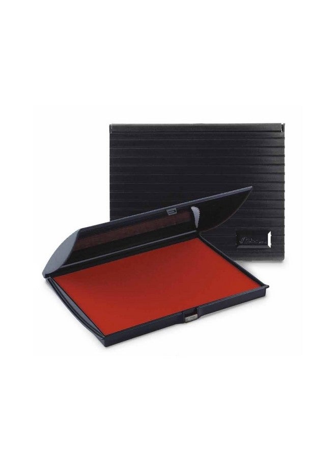 Uimprint Large 5'' x 7'' Felt Rubber Stamp Ink Pad, Red - Image 1