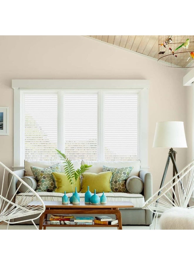 YelaJoy Privacy Window Film Self-Adhesive No-Glue Static Cling Stripe Pattern Frosted Window Film Decorative Privacy Glass Film for Office Home All Smooth Glass Surface (17.5 x 78.7 Inch,Stripe) - Image 4