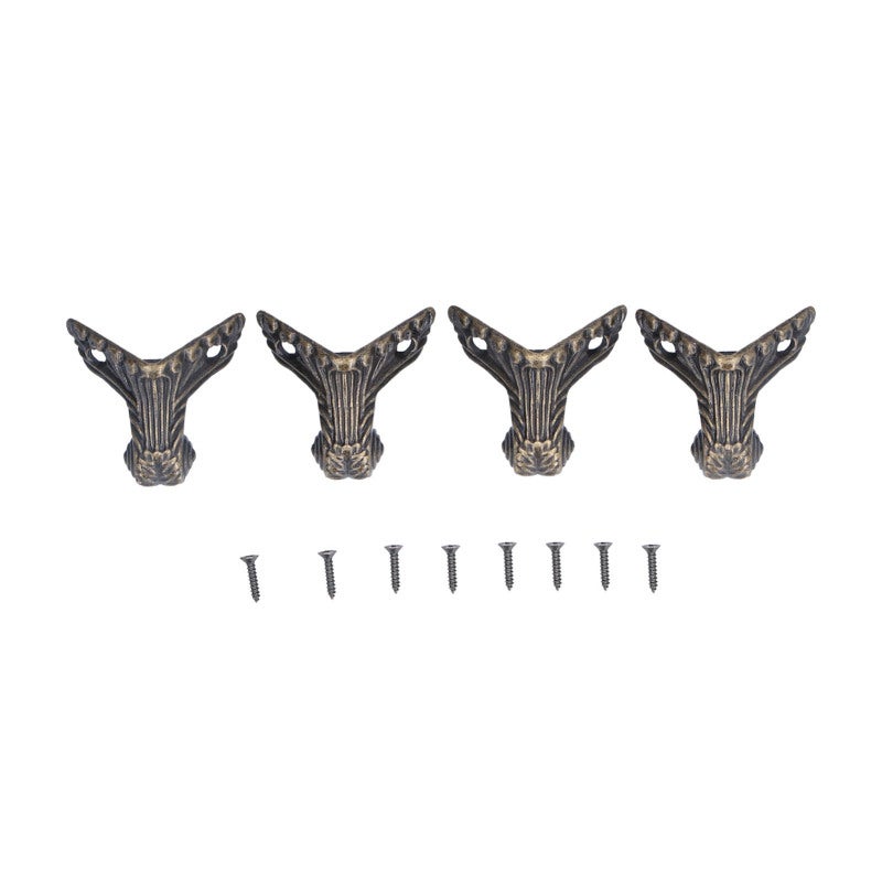 Jewelry Box Legs: 12-Piece Premium Alloy Sturdy Rustproof Legs - Vintage Antique Appearance Simple Assembly Legs for Wooden Case Furniture Decoration - Image 4