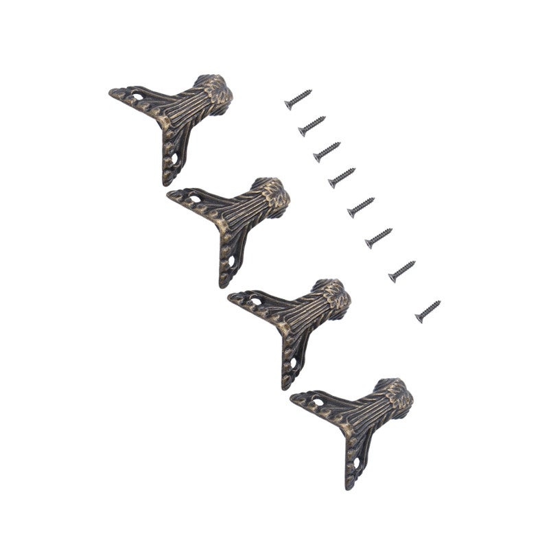 Jewelry Box Legs: 12-Piece Premium Alloy Sturdy Rustproof Legs - Vintage Antique Appearance Simple Assembly Legs for Wooden Case Furniture Decoration - Image 5