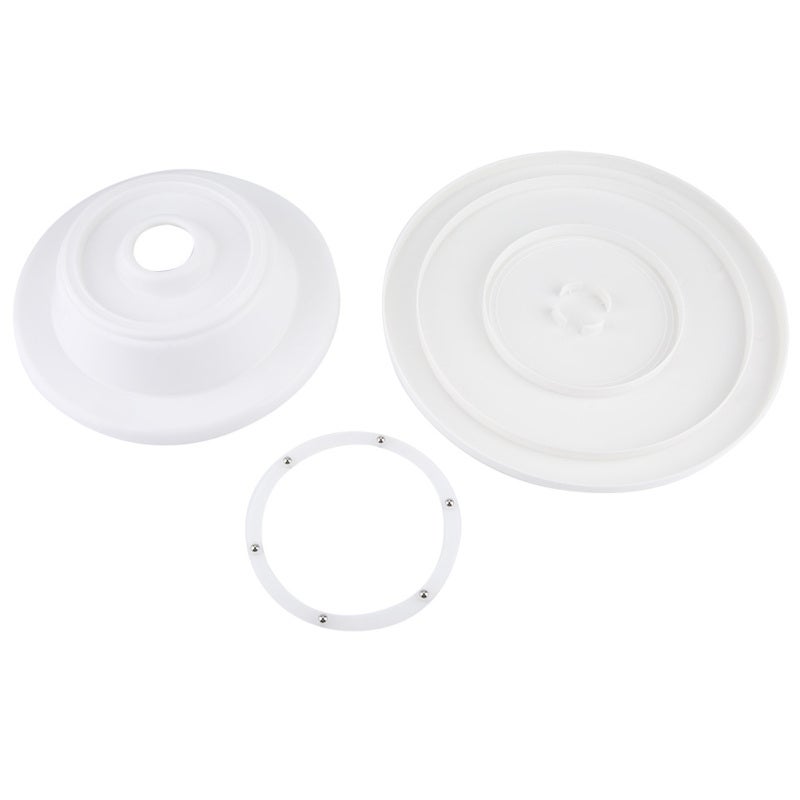 Cake Decorating Turntable: Food Grade Plastic White Matte Platform - Smooth Durable Rotating Shaft Revolving Cake Stand for Restaurant Dessert Shop Cake Shop - Image 3