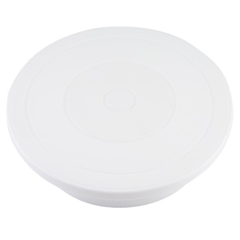 Cake Decorating Turntable: Food Grade Plastic White Matte Platform - Smooth Durable Rotating Shaft Revolving Cake Stand for Restaurant Dessert Shop Cake Shop - Image 5