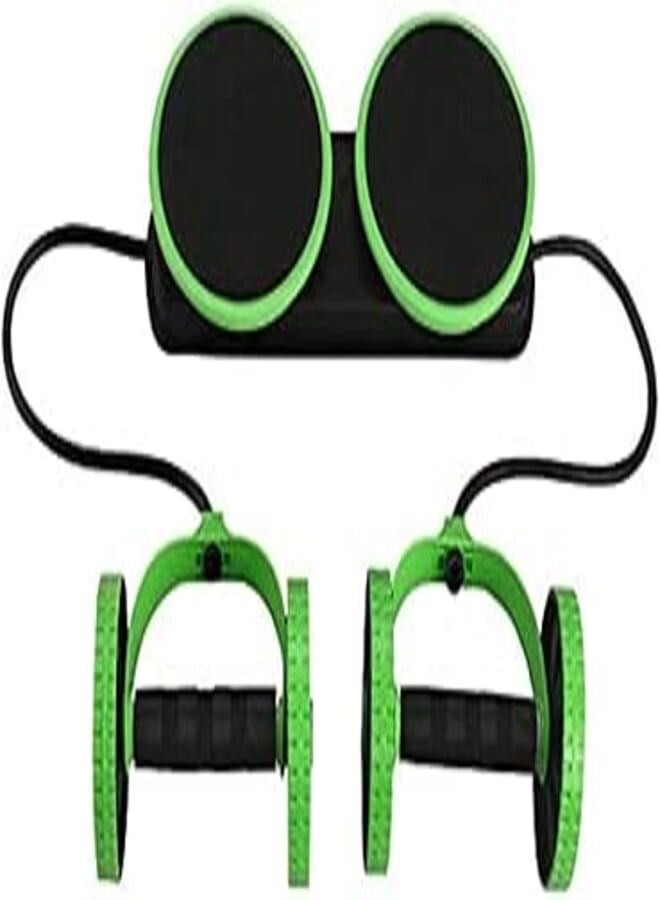 Roller Wheel - Wheel Exercise Fitness Equipment - 5-in-1 Multi-Functional Core Ab Workout Abdominal Wheel Machine - Ab Roller Home Gym Equipment for Both Men & Wome Green
