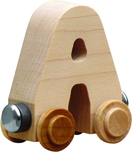 Maple Landmark NameTrains Clear Finish Letter Car - Made in USA (A) - Image 4