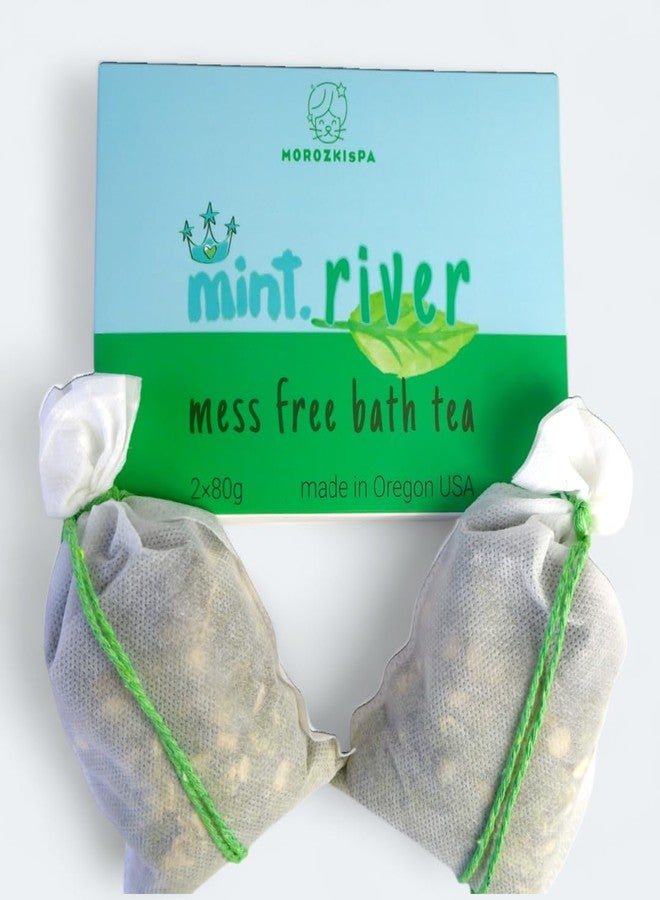 MOROZKISPA Bath Tea Mint River Mess Free/Made in USA Oregon/Bath Soak/100% Natural and Pure, Organic/Bathtub Tea for Men & Women/Foot soak/Shower Steamers/Gift for Her, Him, Selfcare - Image 2