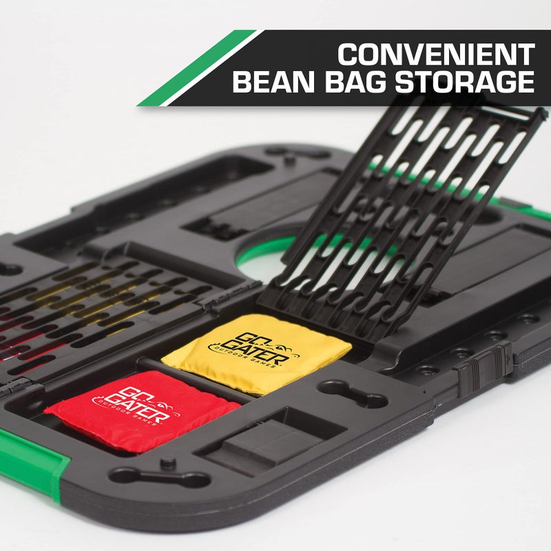 EastPoint Sports Go! Gater Corn Hole Outdoor Game - 24" x 18" Junior Size Portable Waterproof Bean Bag Toss Set - Includes 8 Cornhole Bean Bags - Image 3