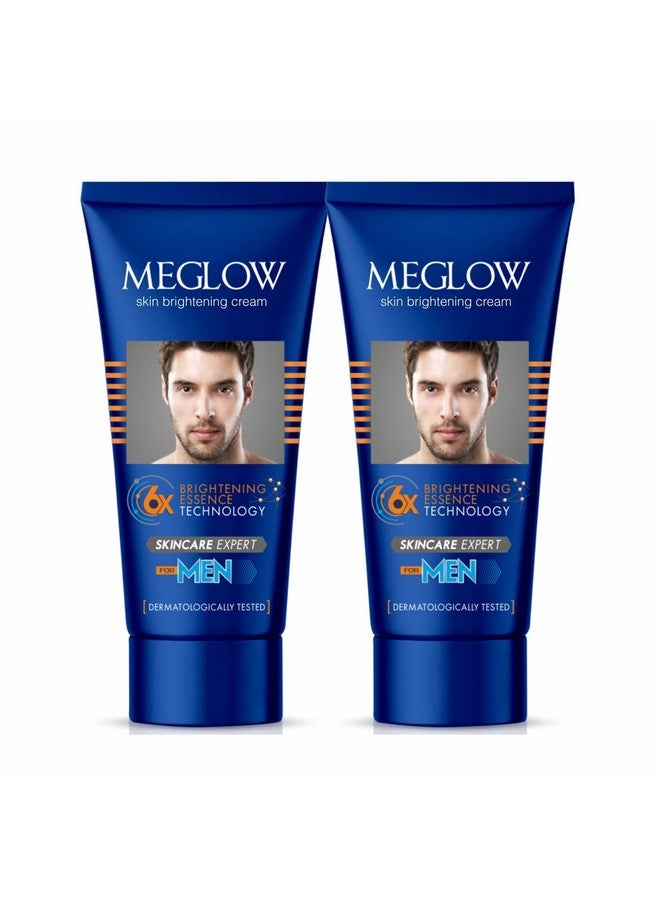 MEGLOW Face Cream Combo Pack Of 2 For Men, 50G- Aloevera Extracts Helps To Brightening & Moisturize Skin|Spf 15|Paraben Free|Vitamin E| - Image 1