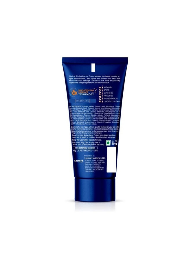 MEGLOW Face Cream Combo Pack Of 2 For Men, 50G- Aloevera Extracts Helps To Brightening & Moisturize Skin|Spf 15|Paraben Free|Vitamin E| - Image 2