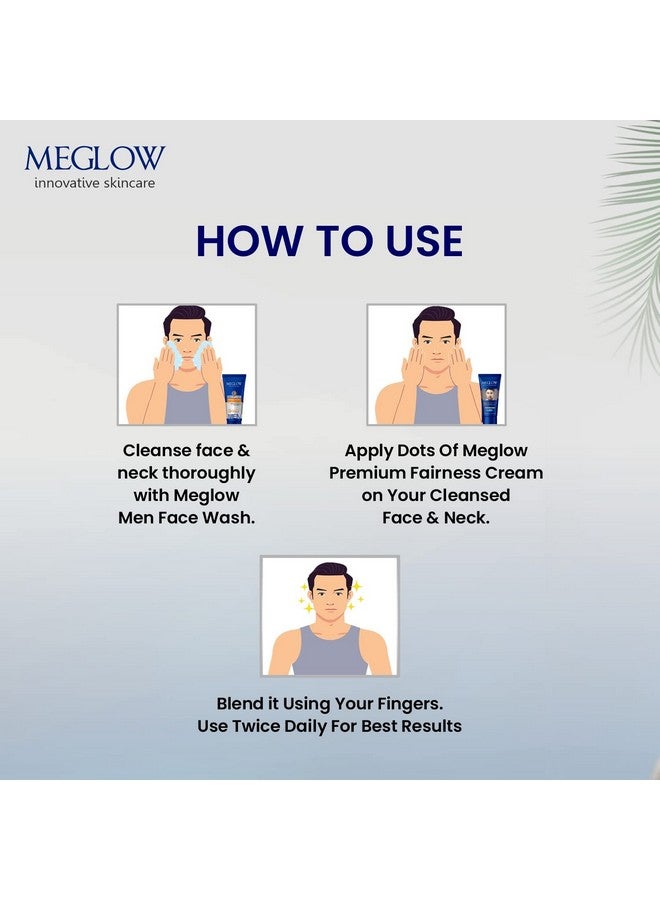 MEGLOW Face Cream Combo Pack Of 2 For Men, 50G- Aloevera Extracts Helps To Brightening & Moisturize Skin|Spf 15|Paraben Free|Vitamin E| - Image 4
