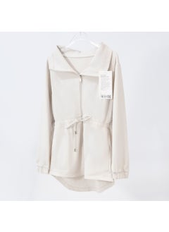 Spring Autumn Yoga Suit Turtle Neck Polo Jacket Womens Sporty Casual Fit Waist-Fitted Jacket Loose-Fit Training Outerwear Albumin 036 waist jacket