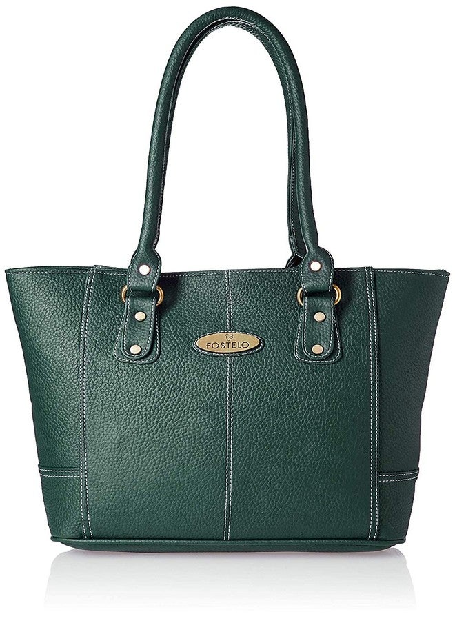 Fostelo Women's Everly Satchel Tote Handbag for Women | Ladies Purse | Stylish Shoulder Bag | Gift For Women | Green - Image 1
