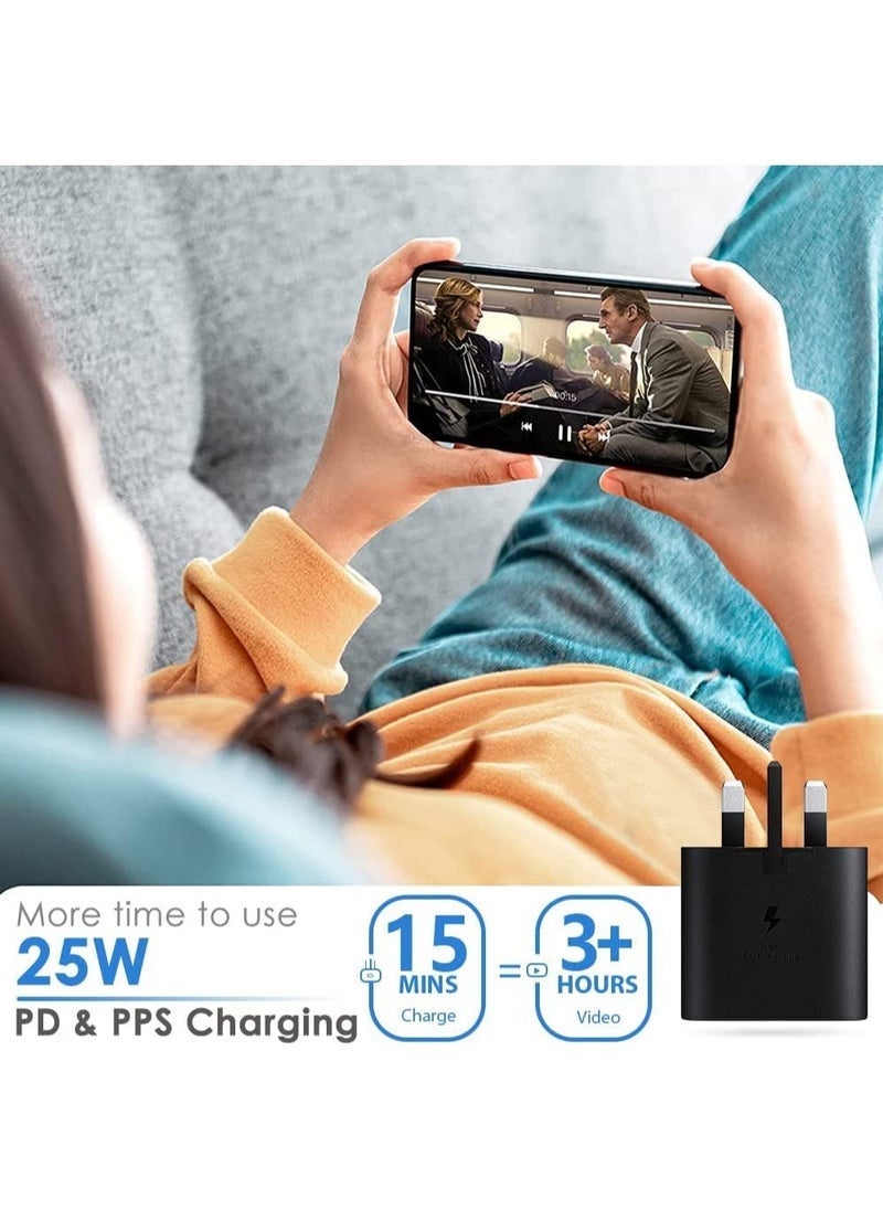 MUNTAQI USB C Fast Charger, 25W Fast Charger Plug for Samsung, USB C Charger Plug Compatible with Samsung Galaxy S23/S23+/S23 Ultra/S22/S22+/S22 Ultra/S21/S20/Note 20/Z Flip4/Z Fold4 (Cable Not Included) - Image 5