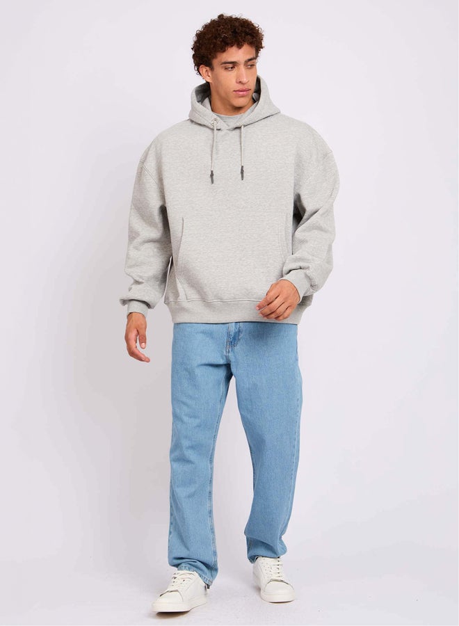 Premoda Unisex Sweat Shirt Loose Fit Grey - Image 2