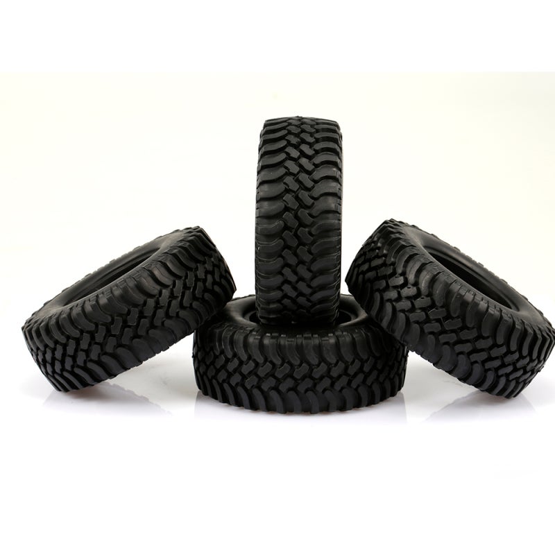 RC Tyre 100MM Super Large Black Soft Rubber - With Foam Insert Aggressive Lugs Narrow All Terrain Crawler Car for 1.9 Inch Rim Off Road Use - Image 5
