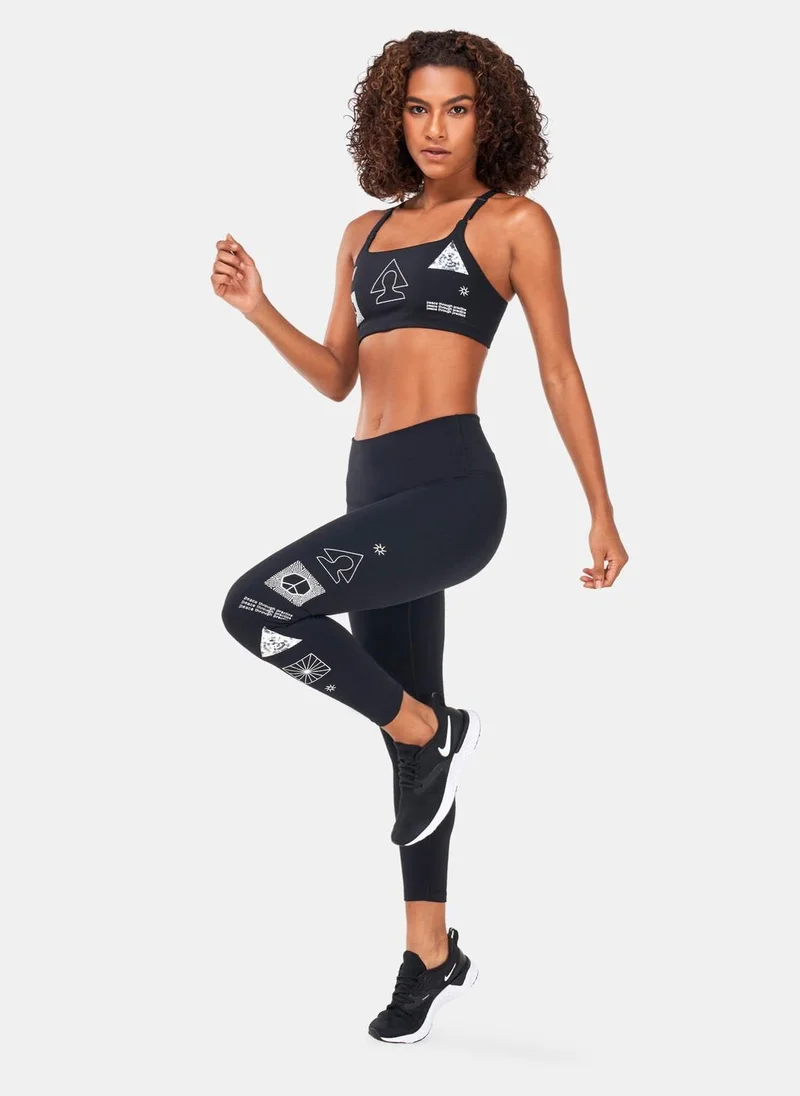 Nike Women's Yoga Dri-FIT Indy Graphic Sports Bra