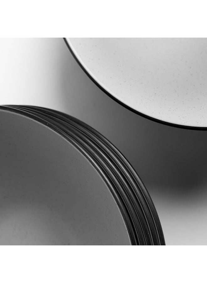 Master Gold 6 Piece Premium Melamine "Bowl" Perfect for Serving Soup, Soup, Noodles & Rice | Durable, Shatterproof, Dishwasher & Microwave Safe | Serving Bowl (Grey | Black, 21.25 cm)  - Image 5