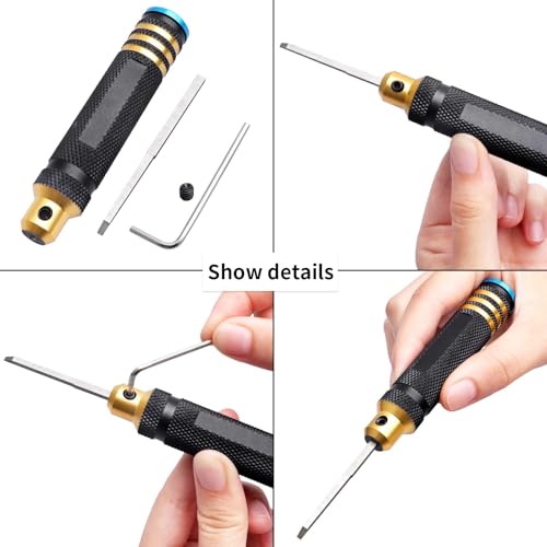 FriHobby 7in1 Scribe Tool Panel Line Scriber Scribing Tools Resin Carved Chisel for Gundam Gunpla Model Kits Carving Cutting 01020406081020mm Blades - Image 5