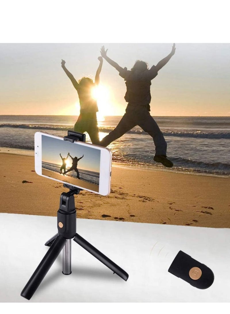 Tripod K07 Phone Wireless Bluetooth Selfie Stick Tripod Remote Shutter for Android iOS - Black - Image 4