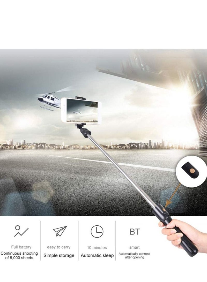 Tripod K07 Phone Wireless Bluetooth Selfie Stick Tripod Remote Shutter for Android iOS - Black - Image 2