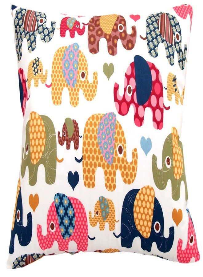 Comfy Turtles Toddler Pillowcase 13 x 18 Cotton - Elephant Pillow Cases, Travel Pillow Case Cover for Kids, Toddler Bedding Elephant Cases (Beige) - Image 1