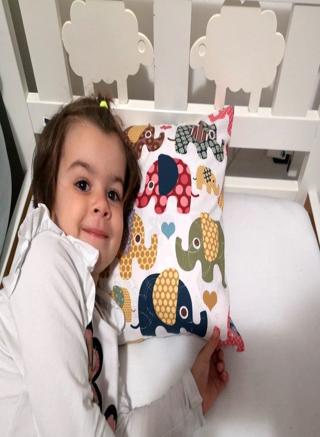 Comfy Turtles Toddler Pillowcase 13 x 18 Cotton - Elephant Pillow Cases, Travel Pillow Case Cover for Kids, Toddler Bedding Elephant Cases (Beige) - Image 3
