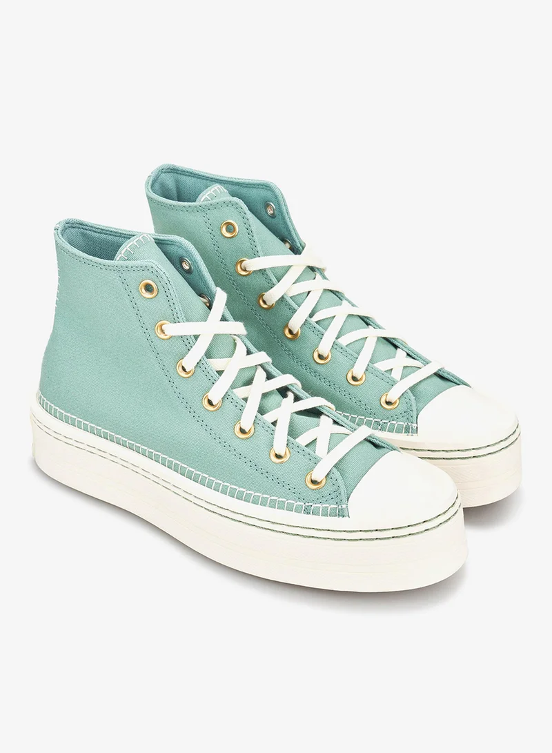 CONVERSE Green Women's Chuck Taylor All Star Modern Lift Shoes for Women | Best Price UAE