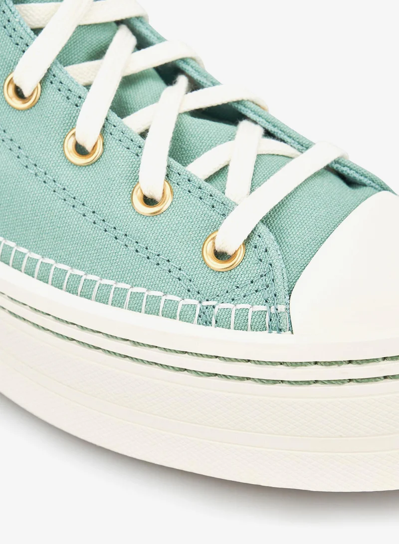 CONVERSE Green Women's Chuck Taylor All Star Modern Lift Shoes for Women | Best Price UAE