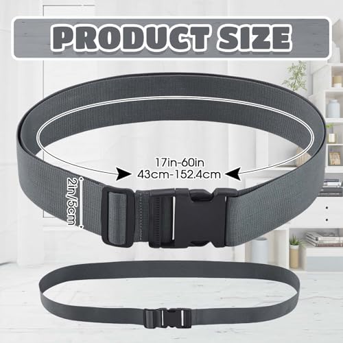 Wowangce 2 Pack Mattress Moving Straps Adjustable Packing Straps with Buckles for Mattress Storage or Moving Fits Twin Full 60 x 2 - Image 3