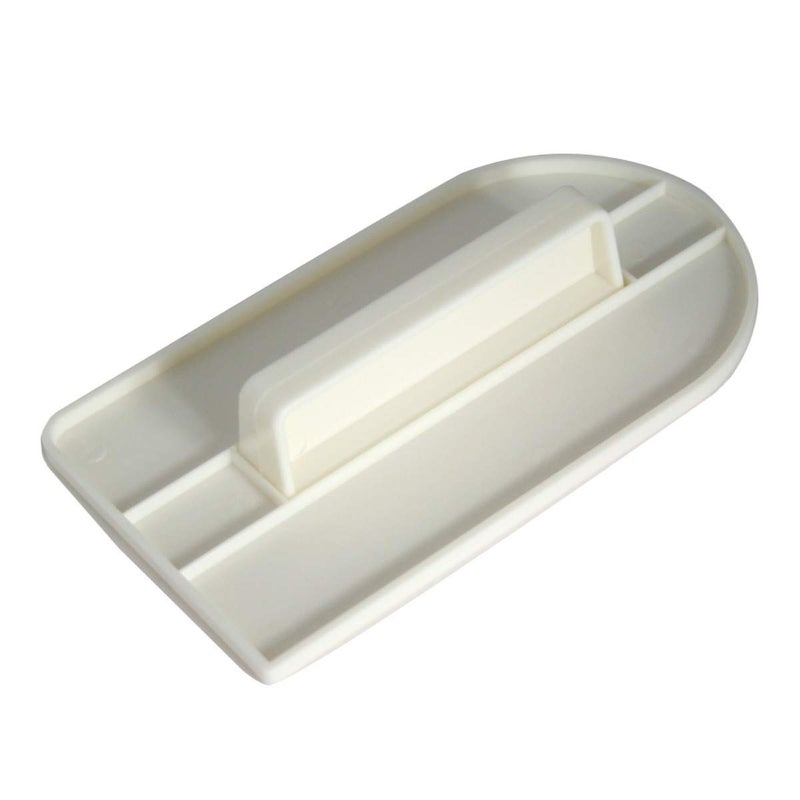Lexazo Plastic Cake Smoother Polisher Tools Cake Decorating Fondant Sugar Craft Spatulas DIY Baking Tools 82 x 25 x 145 cm White - Image 2