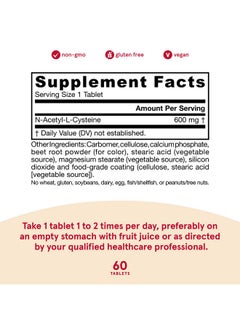 jarrow formulas Nac Sustain 600 Mg Antioxidant Amino Acid Supplement 60 Sustain Tablets Supports Liver & Lung Function Precursor To Glutathione 60 Servings (Packaging May Vary)  - Image 4
