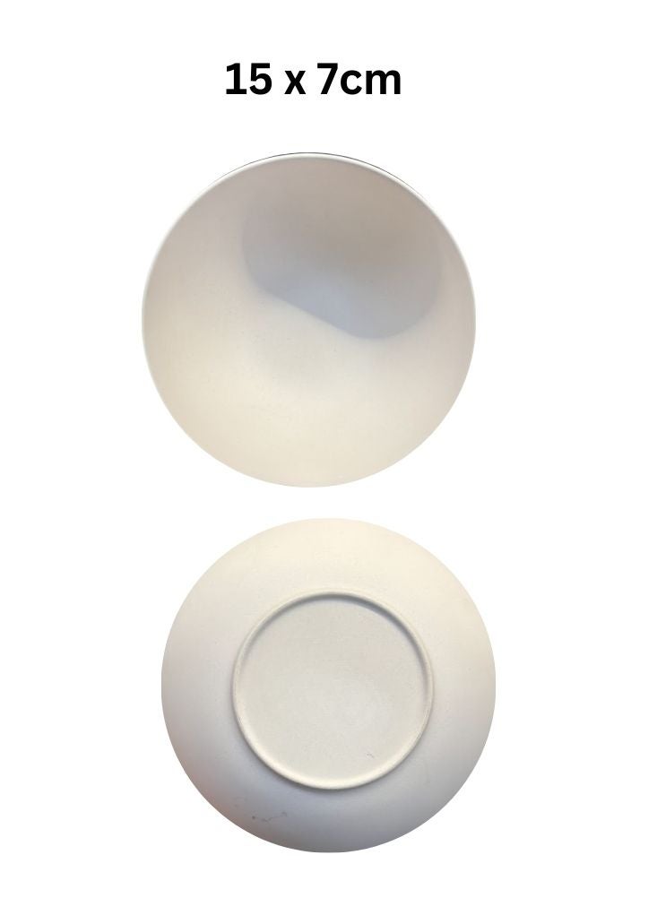 Bamboo Fiber Bowl with Teal Diamond Pattern - Image 2