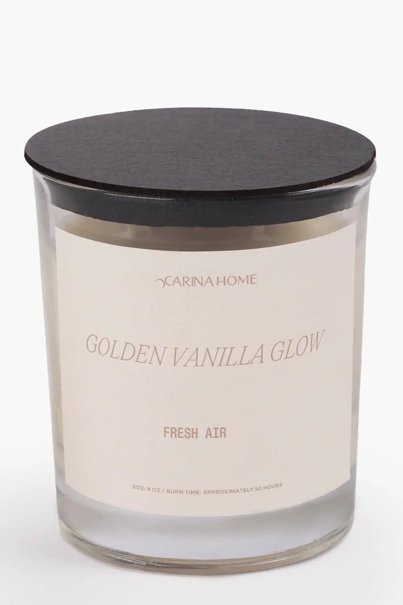 Carina Vanilla Glow Candle Jar (8oz) - Image 1